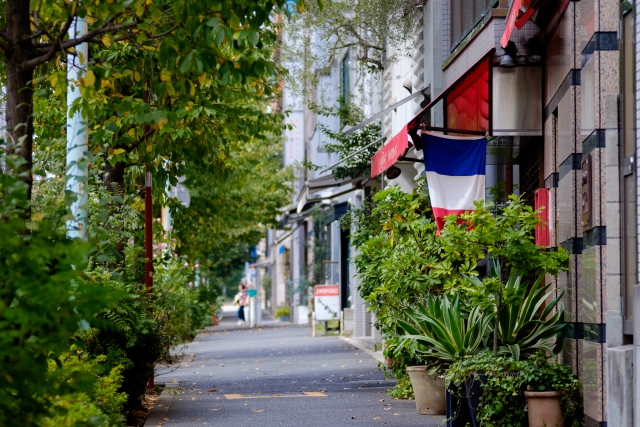 代々木上原の街並み